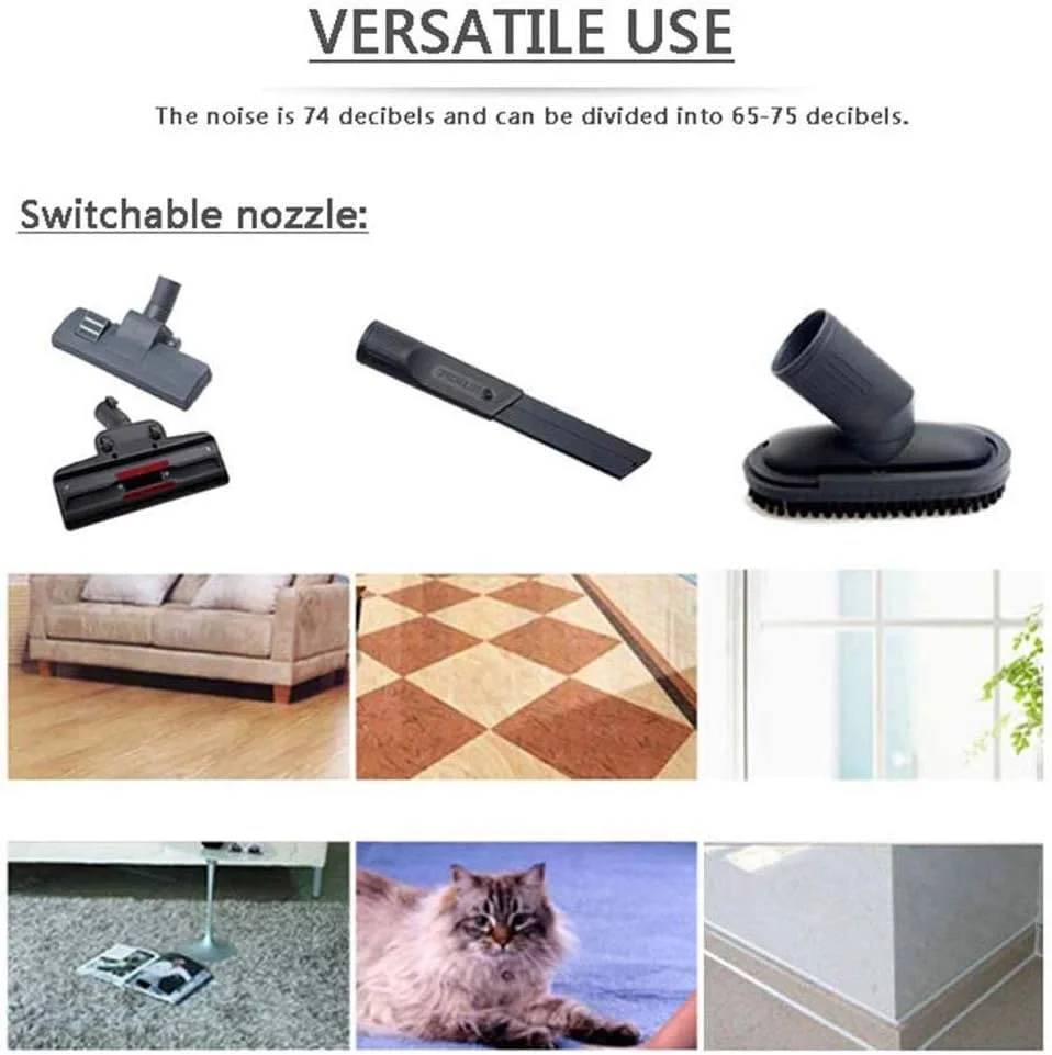 جاروبرقی سطلی بدون کیسه Sdfshb، 1400 وات، مخزن بزرگ 2 لیتری، سیم جمع شونده جاروبرقی سطلی بدون کیسه Sdfshb، 1400 وات، مخزن بزرگ 2 لیتری، سیم جمع شونده