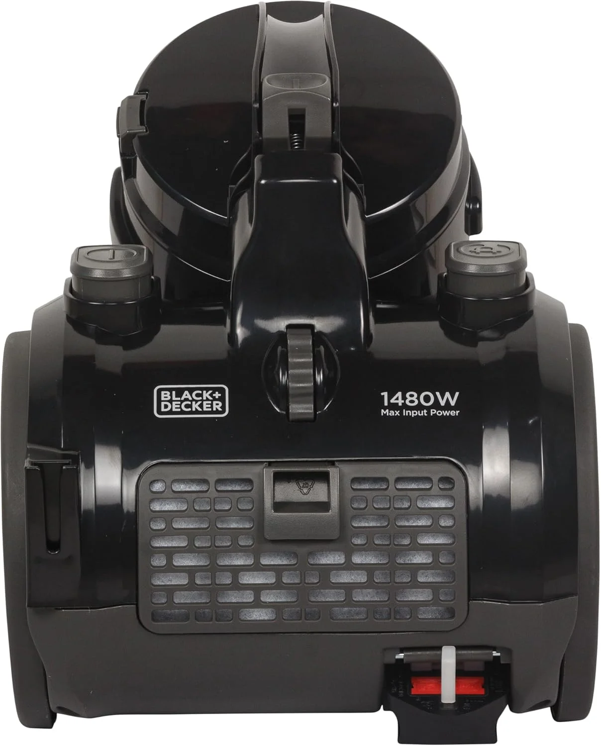 جاروبرقی بدون کیسه چند چرخهای بلک اند دکر، 1480 وات، ظرفیت 1.8 لیتر، فیلتراسیون 6 مرحلهای، سرعت متغیر، 143 وات هوا، کابل 5 متری، شامل برسها، قدرتمند و کارآمد، مشکی - VM1480-B5 جاروبرقی بدون کیسه چند چرخهای بلک اند دکر، 1480 وات، ظرفیت 1.8 لیتر، فیلتراسیون 6 مرحلهای، سرعت متغیر، 143 وات هوا، کابل 5 متری، شامل برسها، قدرتمند و کارآمد، مشکی - VM1480-B5