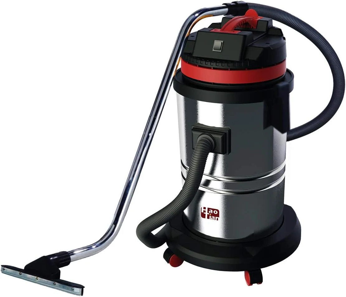 جاروبرقی سطلی آب و خاک 30 لیتری استیل هوآتیان