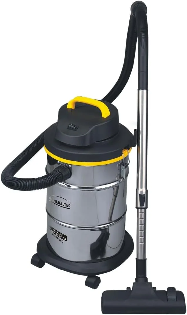 جاروبرقی آب و خاک جنرالتک مدل GV2400WD - موتور قدرتمند، ظرفیت بزرگ، عملکرد دمنده، طراحی بادوام و قابل حمل