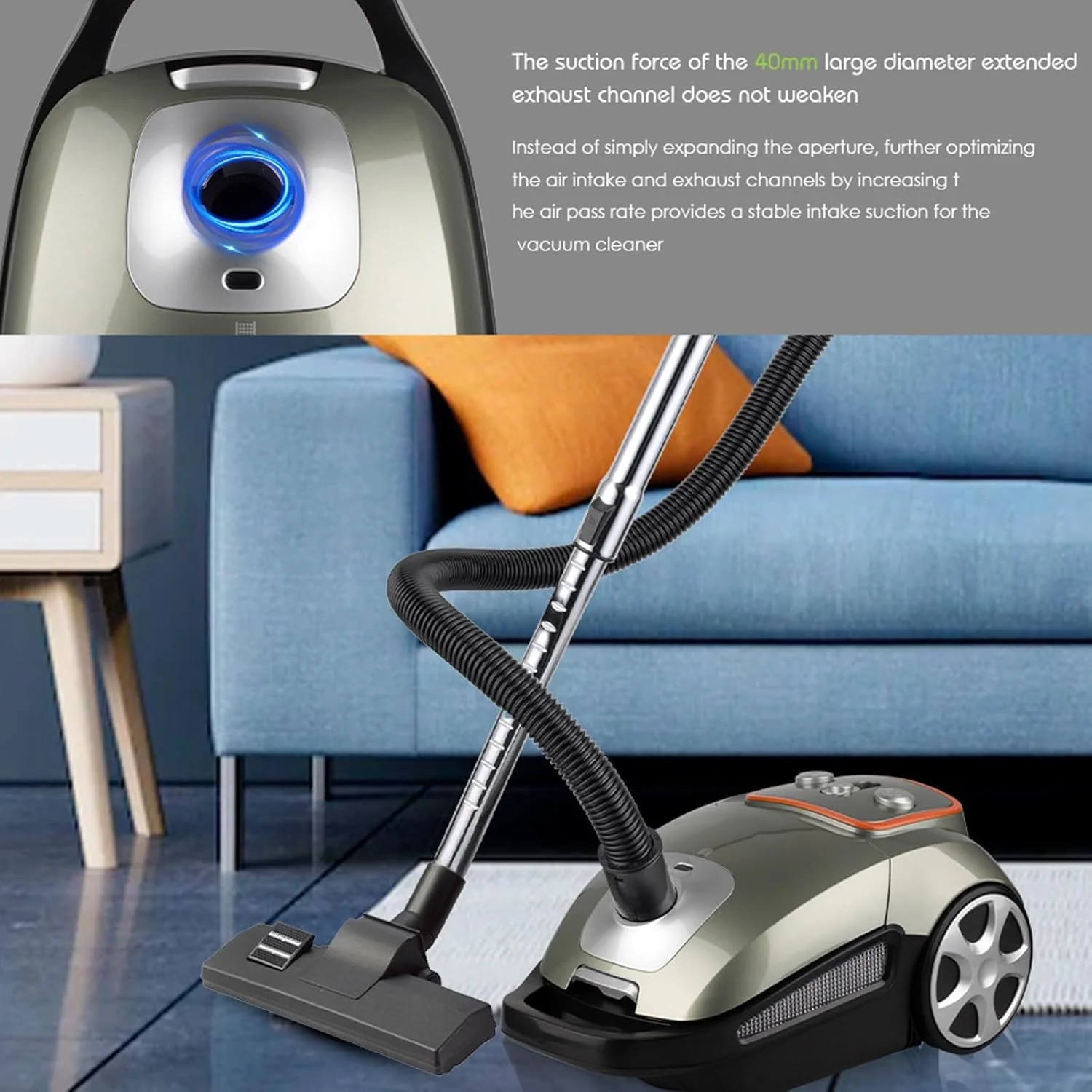 جاروبرقی خانگی MiBoce، جاروبرقی 3200 واتی با راندمان بالا، دارای مخزن گرد و غبار 3 لیتری، سیستم فیلتراسیون 7 مرحله ای، قطر ورودی هوا 40 میلی متر، برای گردگیری فرش، موی حیوانات جاروبرقی خانگی MiBoce، جاروبرقی 3200 واتی با راندمان بالا، دارای مخزن گرد و غبار 3 لیتری، سیستم فیلتراسیون 7 مرحله ای، قطر ورودی هوا 40 میلی متر، برای گردگیری فرش، موی حیوانات