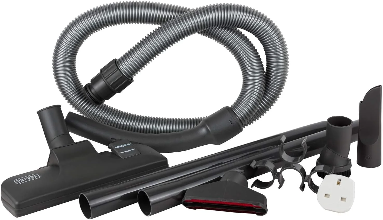 جاروبرقی سطلی بدون کیسه سیم دار چند سیکلونی بلک اند دکر با فیلتراسیون 6 مرحله ای، حداکثر توان 1400 وات، قدرت مکش 20 کیلو پاسکال، قرمز/مشکی، 2.5 لیتر، VM1680-B5