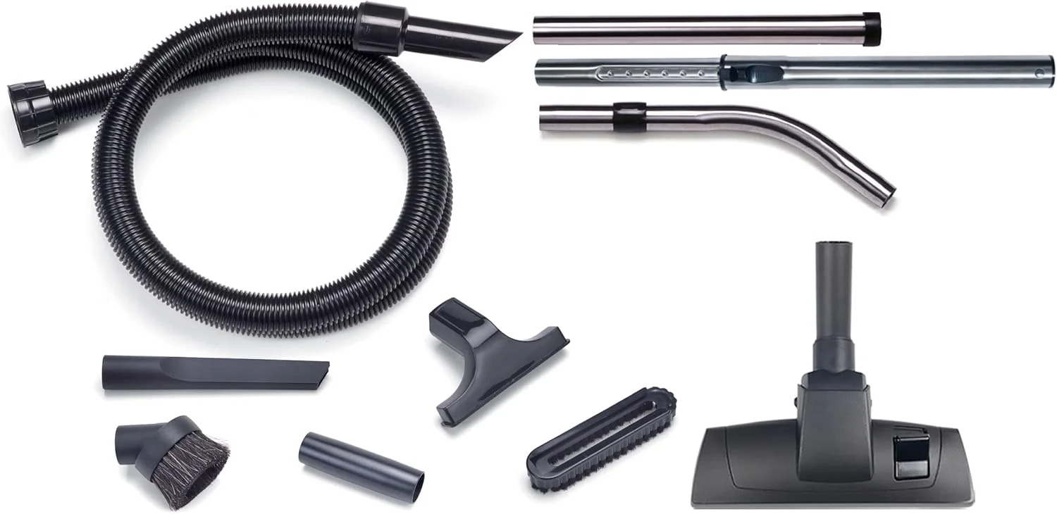 جاروبرقی ناس‌کر HVR 200 هنری با کیت AST2، ظرفیت 9.5 لیتر، قرمز