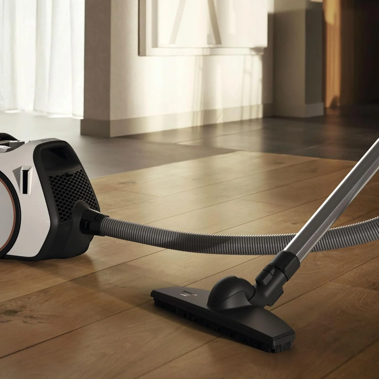 جاروبرقی سطلی میله مدل Boost CX1 Parquet، سفید/رز