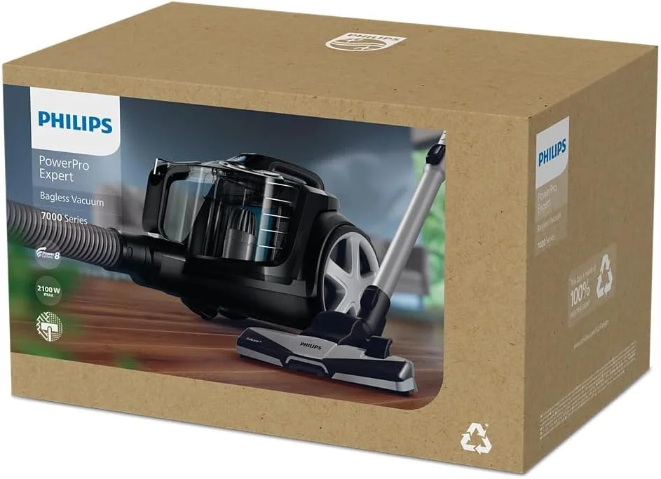 جاروبرقی بدون کیسه فیلیپس Powerpro Expert، مشکی عمیق Fc9732/61: 2100 وات، قدرت مکش 420 وات، Powercyclone 8، ظرفیت گرد و غبار 2 لیتر، فیلتر ضد آلرژی، نازل Triactive+، ابزار شکاف، قفل فعال جاروبرقی بدون کیسه فیلیپس Powerpro Expert، مشکی عمیق Fc9732/61: 2100 وات، قدرت مکش 420 وات، Powercyclone 8، ظرفیت گرد و غبار 2 لیتر، فیلتر ضد آلرژی، نازل Triactive+، ابزار شکاف، قفل فعال