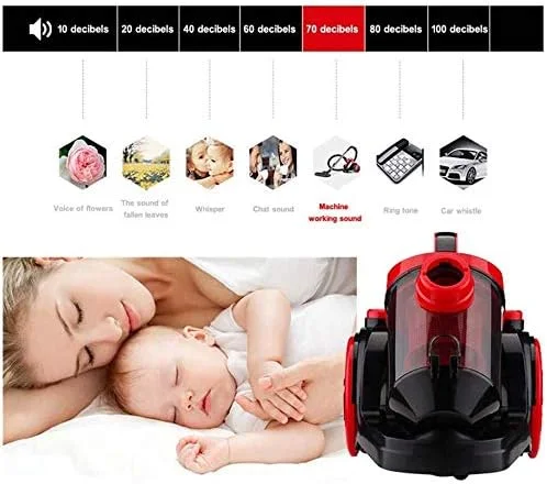 جاروبرقی سطلی بدون کیسه سیکلونیک Rziioo، جاروبرقی برقی 1400 واتی با فیلتر HEPA، مخزن گرد و غبار بزرگ 2 لیتری، سیم جمع شونده