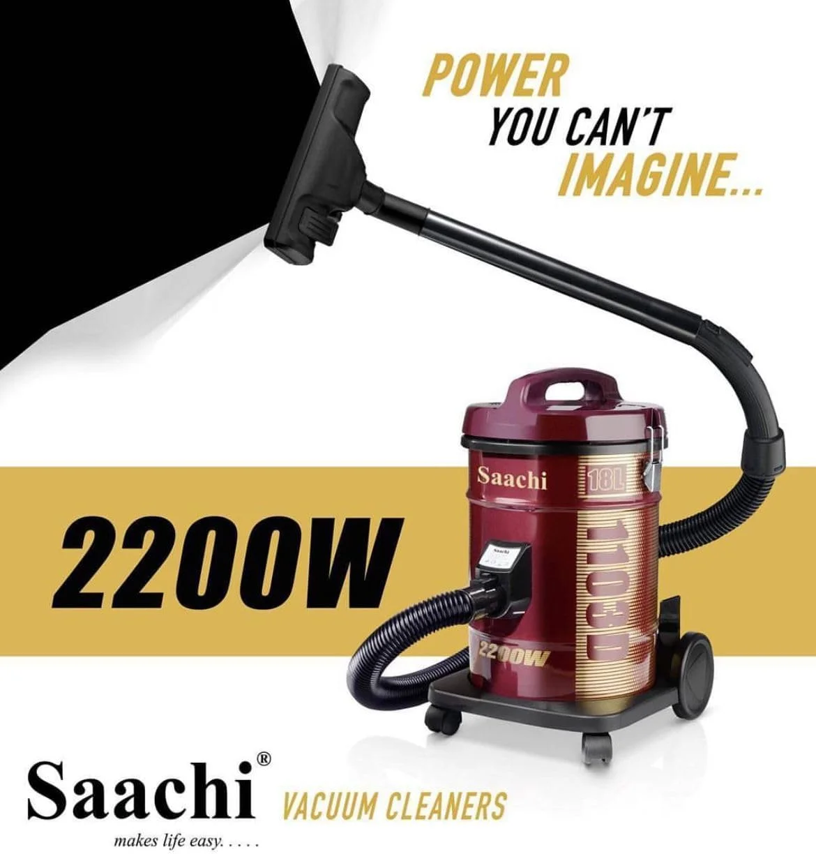 جاروبرقی سطلی ساچی، قرمز مارون، NL-VC-1103D-RD جاروبرقی سطلی ساچی، قرمز مارون، NL-VC-1103D-RD