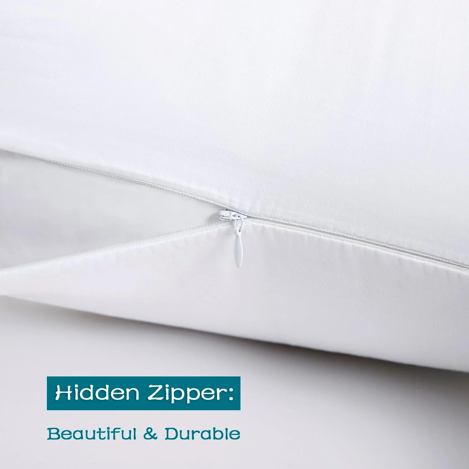 LOSAFEFE 100% Cotton Zippered Pillow Cases Standard Size Set of 4, Super Soft & Breathable Pillow Protectors with Zipper, White Pillow Case Covers 20x26 Inches LOSAFEFE 100% Cotton Zippered Pillow Cases Standard Size Set of 4, Super Soft & Breathable Pillow Protectors with Zipper, White Pillow Case Covers 20x26 Inches