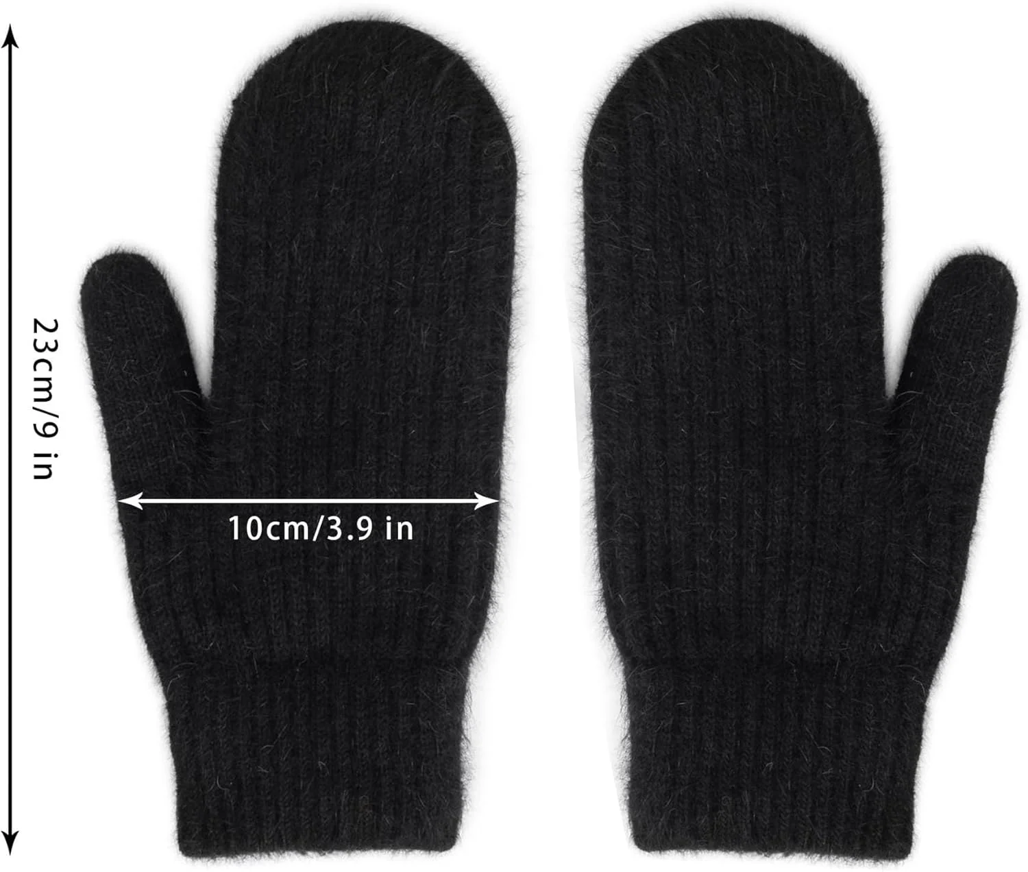 دستکش های بافتنی و گرم زنانه CaySep مناسب فصل زمستان، دستکش های نرم و گرم با آستر داخلی، لوازم جانبی و هدیه
