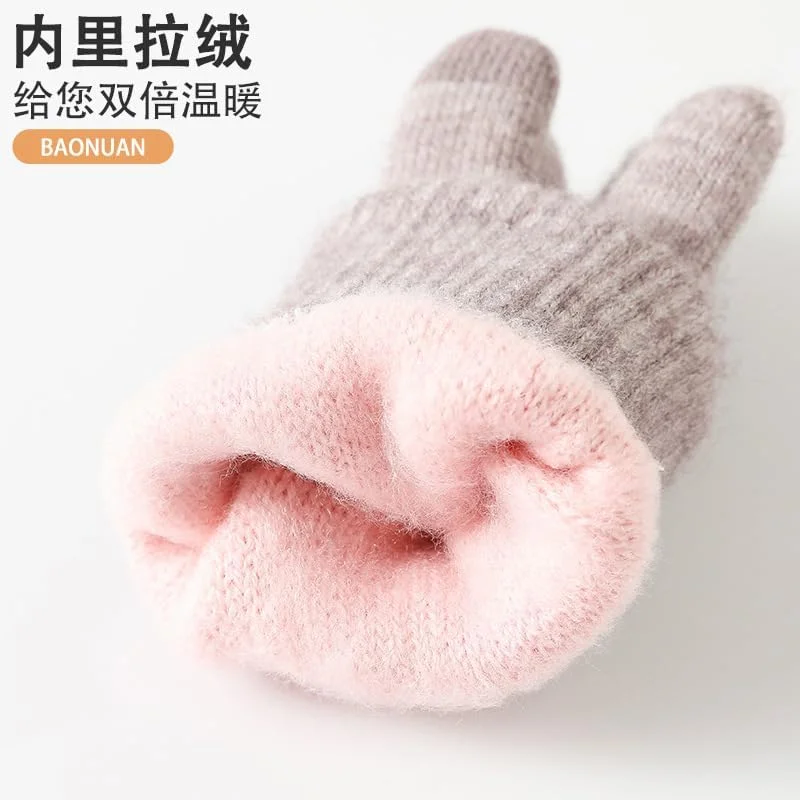 ELECDON Winter Touchscreen Gloves, Women's Winter Touchscreen Gloves with Fleece Lining, Warm Knit Gloves with Elastic Cuffs for Cold Weather ELECDON Winter Touchscreen Gloves, Women's Winter Touchscreen Gloves with Fleece Lining, Warm Knit Gloves with Elastic Cuffs for Cold Weather