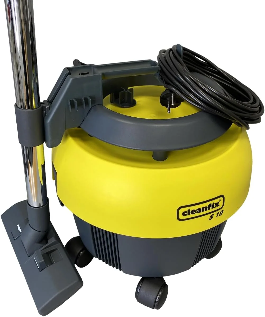 جاروبرقی قدرتمند Cleanfix S10 Plus، چند منظوره، مناسب فرش، قرمز، 12 لیتر، 850 وات، دسته ارگونومیک