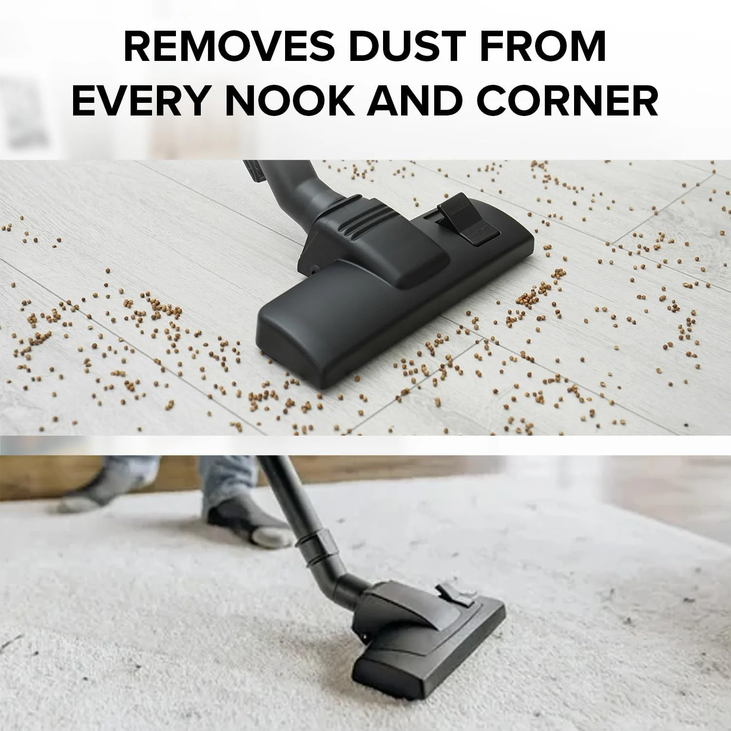 جاروبرقی Clikon با موتور پرقدرت، کیسه پارچه ای قابل شستشو، سیم جمع کن خودکار، نشانگر پر بودن مخزن گرد و غبار، 1200 وات، آبی - CK4022