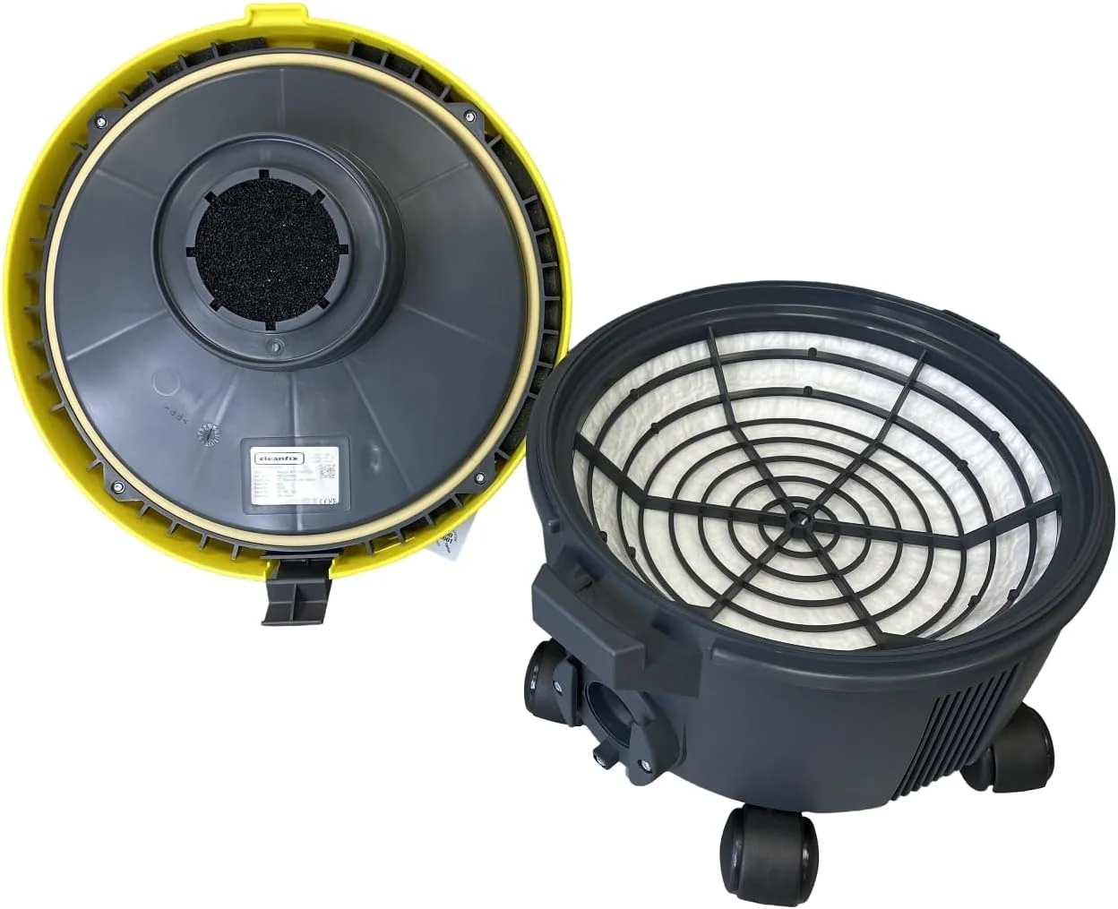 جاروبرقی قدرتمند Cleanfix S10 Plus، چند منظوره، مناسب فرش، قرمز، 12 لیتر، 850 وات، دسته ارگونومیک