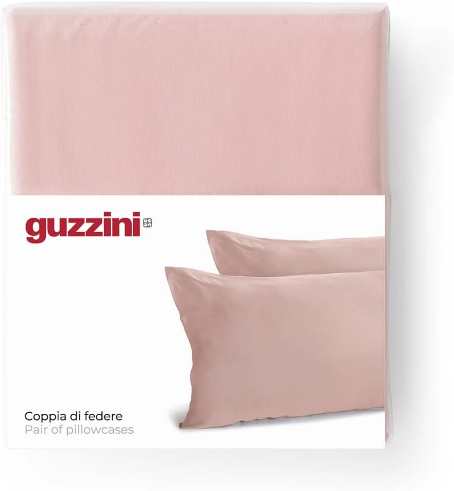 SWEET HOME GUZZINI Classic - 2 روبالشی برای تخت خواب 50 × 80 سانتی متر ساخته شده از 100% پنبه پرکال، دارای گواهی OekoTex، تازه و قابل تنفس، روبالشی با لبه 15 سانتی متری، ملحفه ظریف، نرم و لطیف SWEET HOME GUZZINI Classic - 2 روبالشی برای تخت خواب 50 × 80 سانتی متر ساخته شده از 100% پنبه پرکال، دارای گواهی OekoTex، تازه و قابل تنفس، روبالشی با لبه 15 سانتی متری، ملحفه ظریف، نرم و لطیف