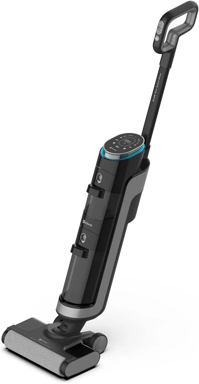 جاروبرقی عصایی ایزی ویز مدل RH1، باتری دار، خشک و مرطوب، دارای فیلتر HEPA، بدون کیسه، 200 وات، مشکی، خاکستری، 4 آمپر ساعت