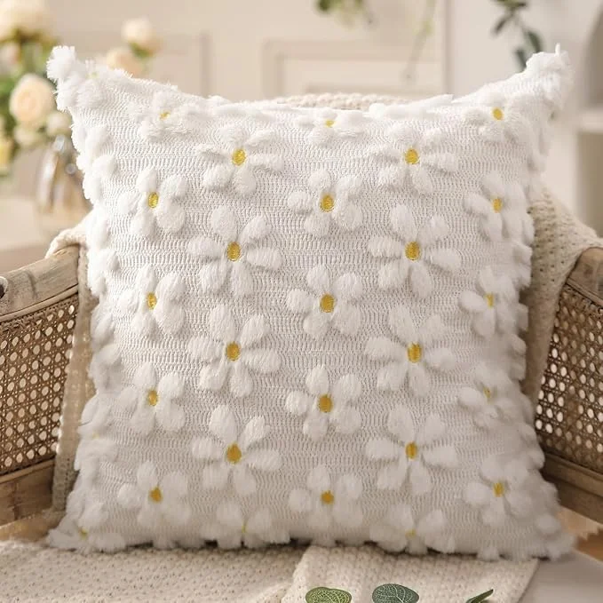 روبالشی بهاره/تابستانه تزویق، 45x45 سانتی متر، روبالشی مخمل نرم گلدار زرد، روبالشی تزئینی منزل (2 عدد) روبالشی بهاره/تابستانه تزویق، 45x45 سانتی متر، روبالشی مخمل نرم گلدار زرد، روبالشی تزئینی منزل (2 عدد)