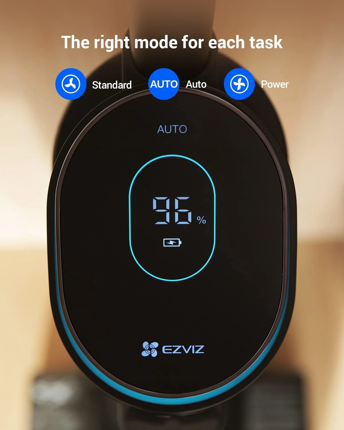 جاروبرقی عصایی ایزی ویز مدل RH1، باتری دار، خشک و مرطوب، دارای فیلتر HEPA، بدون کیسه، 200 وات، مشکی، خاکستری، 4 آمپر ساعت