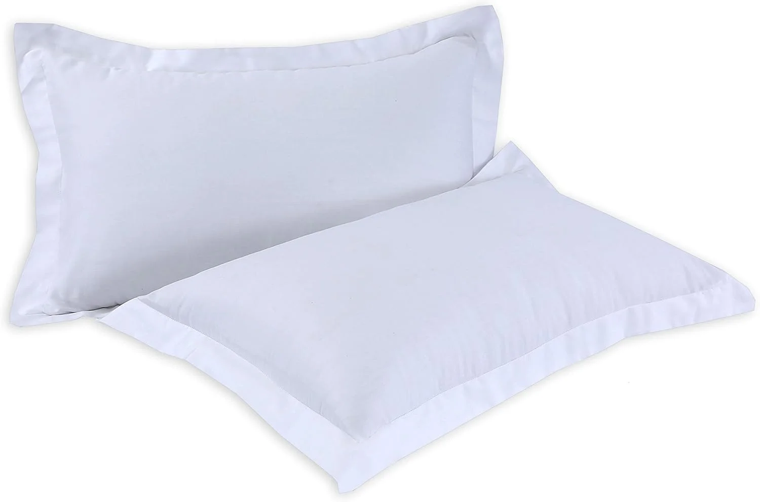Sapphire collection 800 Thread Count Pure Egyptian Cotton Super Soft Hotel Quality White Oxford Pair Of Pillowcase