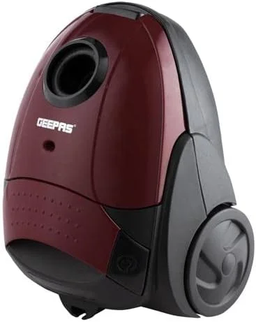 جاروبرقی کیسه دار Geepas GVC2594، 2200 وات - 1.5 لیتر - مکش قدرتمند - نشانگر پر بودن کیسه گرد و غبار | لوله انعطاف پذیر با جریان هوا روی دسته | سوئیچ پدال و سیم جمع کن خودکار