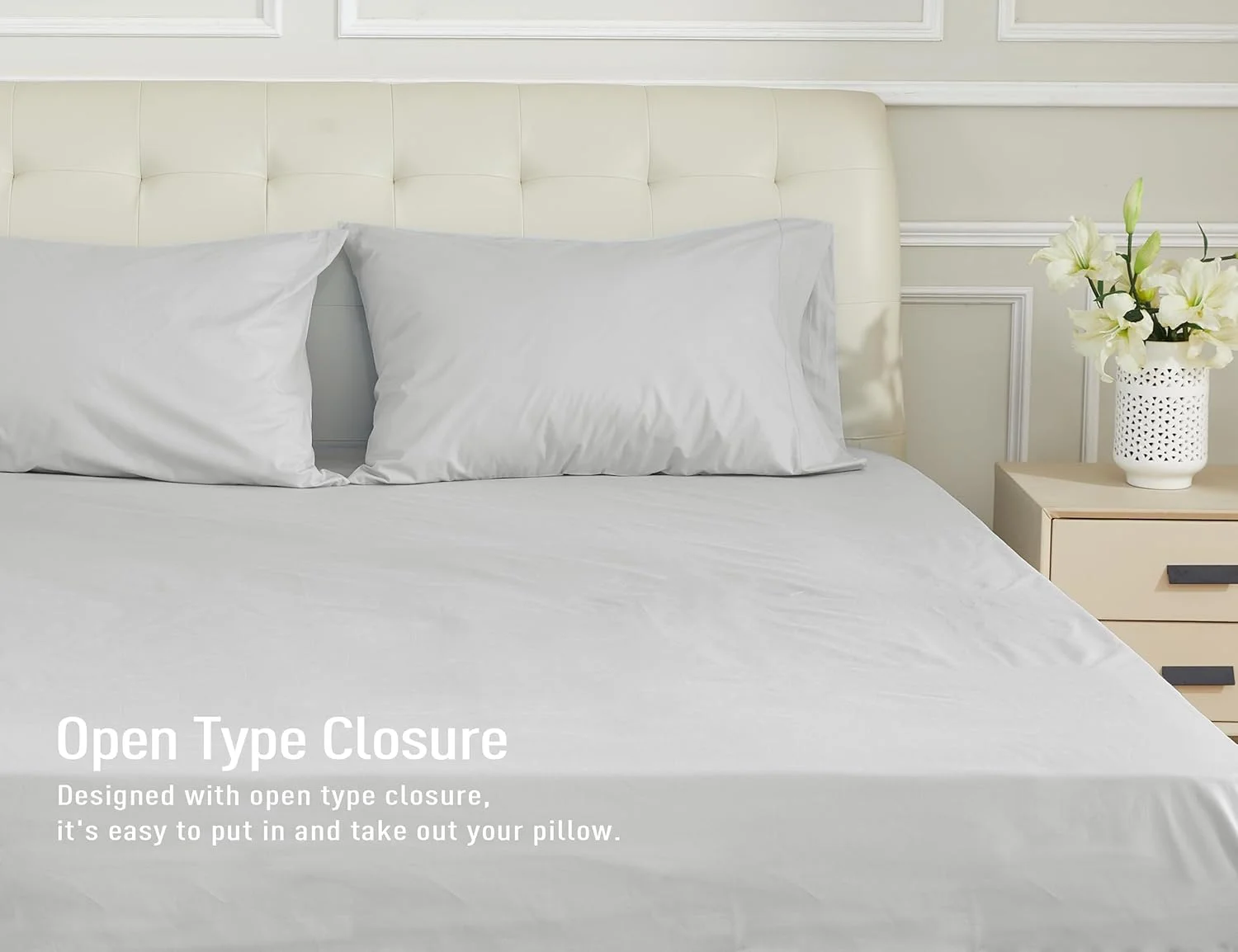 ست روبالشی طرح آفتابگردان سایز کویین، 2 عدد، روبالشی 100% پنبه ای سایز کویین، 50x75 سانتی متر، رنگ طوسی، نرم و تنفس پذیر ست روبالشی طرح آفتابگردان سایز کویین، 2 عدد، روبالشی 100% پنبه ای سایز کویین، 50x75 سانتی متر، رنگ طوسی، نرم و تنفس پذیر