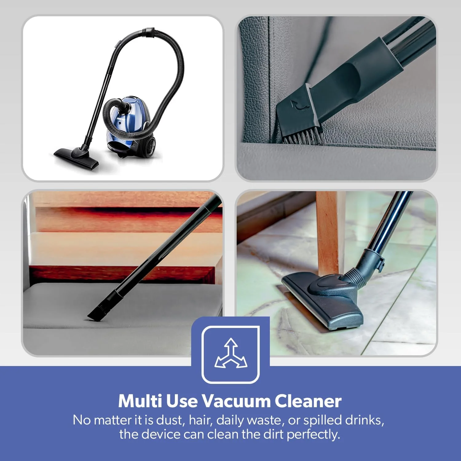 جاروبرقی Geepas مدل GVC2595 - دستی و عصایی، ظرفیت کیسه گرد و غبار 1.5 لیتری، موتور قدرتمند 1400 وات | دسته راحت، چرخ های غلتکی با نازل پارک آسان و نشانگر پر بودن گرد و غبار جاروبرقی Geepas مدل GVC2595 - دستی و عصایی، ظرفیت کیسه گرد و غبار 1.5 لیتری، موتور قدرتمند 1400 وات | دسته راحت، چرخ های غلتکی با نازل پارک آسان و نشانگر پر بودن گرد و غبار