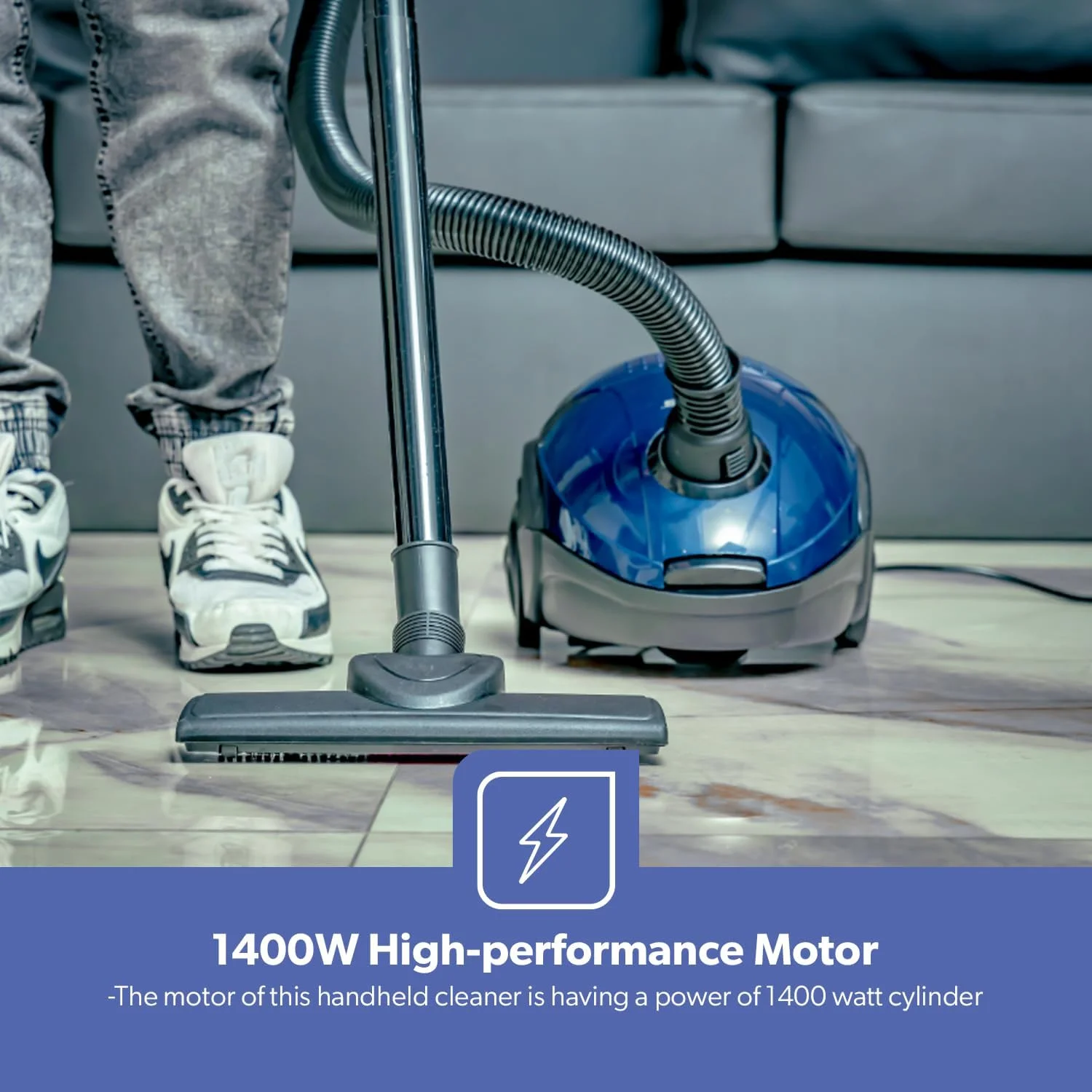 جاروبرقی Geepas مدل GVC2595 - دستی و عصایی، ظرفیت کیسه گرد و غبار 1.5 لیتری، موتور قدرتمند 1400 وات | دسته راحت، چرخ های غلتکی با نازل پارک آسان و نشانگر پر بودن گرد و غبار جاروبرقی Geepas مدل GVC2595 - دستی و عصایی، ظرفیت کیسه گرد و غبار 1.5 لیتری، موتور قدرتمند 1400 وات | دسته راحت، چرخ های غلتکی با نازل پارک آسان و نشانگر پر بودن گرد و غبار