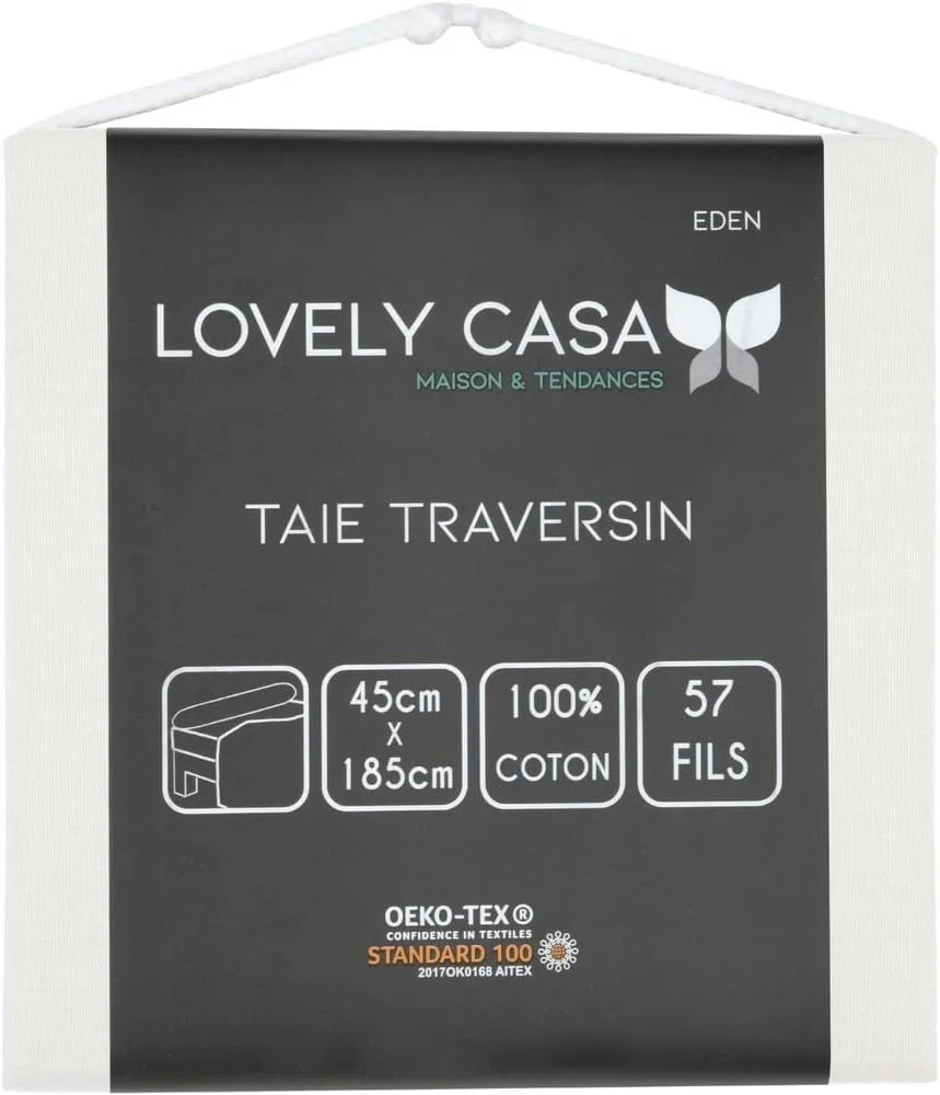 STOF - روکش بالش استوانه ای - سایز 45 x 185 سانتی متر - 100% پنبه دارای گواهینامه Oeko-Tex - کیفیت عالی - رنگ عاجی - مدل Eden - ملحفه تخت خواب برای خانه - نرم و راحت - مناسب برای همه STOF - روکش بالش استوانه ای - سایز 45 x 185 سانتی متر - 100% پنبه دارای گواهینامه Oeko-Tex - کیفیت عالی - رنگ عاجی - مدل Eden - ملحفه تخت خواب برای خانه - نرم و راحت - مناسب برای همه