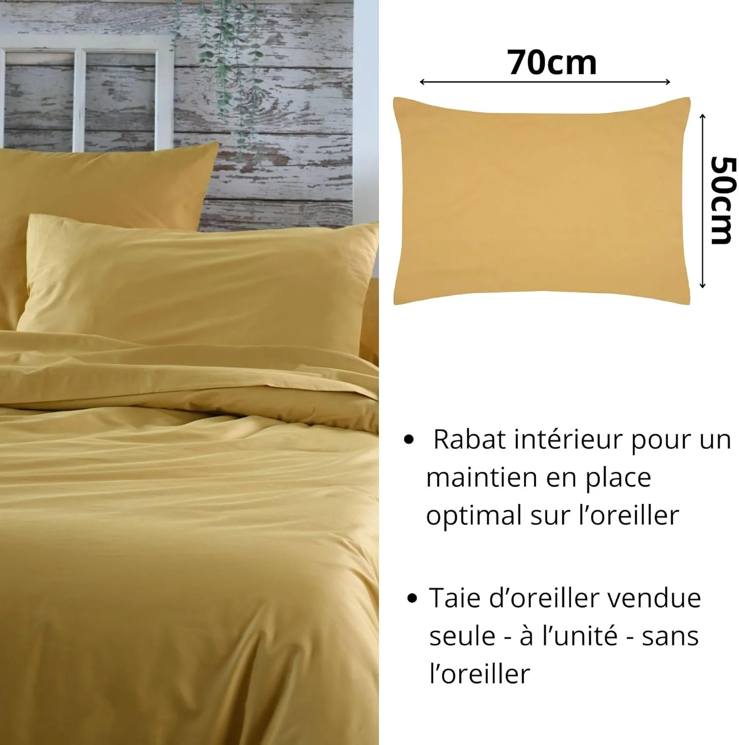 استوف - روبالشی کیسه ای - سایز 50 در 70 سانتی متر - کیفیت پرکال پنبه - 100% پنبه دارای گواهی Oeko-Tex - رنگ خردلی - مدل Elysee - ملحفه برای خانه استوف - روبالشی کیسه ای - سایز 50 در 70 سانتی متر - کیفیت پرکال پنبه - 100% پنبه دارای گواهی Oeko-Tex - رنگ خردلی - مدل Elysee - ملحفه برای خانه