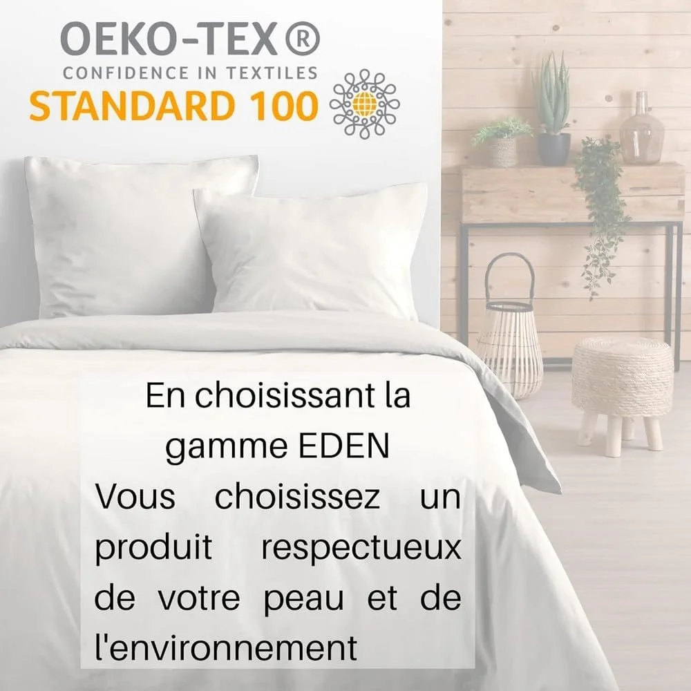 STOF - روکش بالش استوانه ای - سایز 45 x 185 سانتی متر - 100% پنبه دارای گواهینامه Oeko-Tex - کیفیت عالی - رنگ عاجی - مدل Eden - ملحفه تخت خواب برای خانه - نرم و راحت - مناسب برای همه STOF - روکش بالش استوانه ای - سایز 45 x 185 سانتی متر - 100% پنبه دارای گواهینامه Oeko-Tex - کیفیت عالی - رنگ عاجی - مدل Eden - ملحفه تخت خواب برای خانه - نرم و راحت - مناسب برای همه