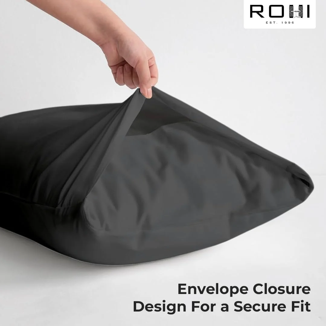 Rohi Pillow Cases 2 Pack 100% Microfiber Pillowcases – Envelope Closure Standard Size 50 x 75 cm Pillow Covers – Ultra Soft, Hypoallergenic & Durable Pillow Cases (Dark Grey – 50 x 75 cm) Rohi Pillow Cases 2 Pack 100% Microfiber Pillowcases – Envelope Closure Standard Size 50 x 75 cm Pillow Covers – Ultra Soft, Hypoallergenic & Durable Pillow Cases (Dark Grey – 50 x 75 cm)