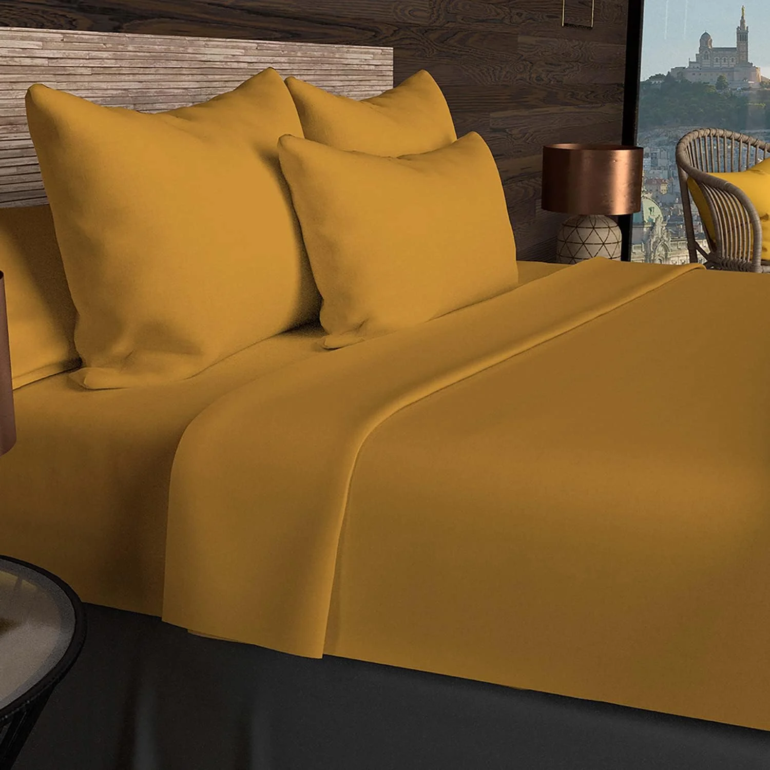 Soleil d'ocre CASE US VP 50X70 Mustard Cotton Soleil d'ocre CASE US VP 50X70 Mustard Cotton