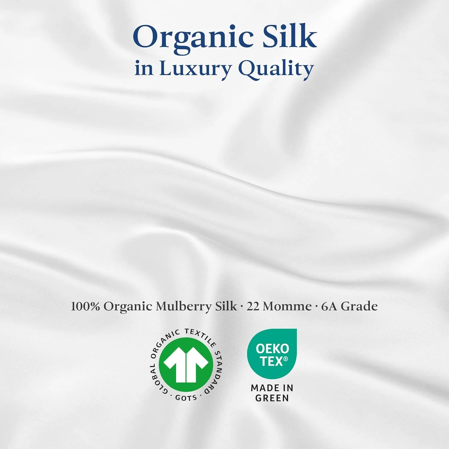 روبالشی ابریشم ممتاز رنسی، 100% ابریشم ارگانیک توت، 22 مومه، گرید 6A - دارای گواهینامه Oeko-Tex در آلمان - لوکس برای مو و پوست، 1 عدد (استاندارد 50x75 سانتی متر، ابریشم طبیعی سفید مایل به شیری) روبالشی ابریشم ممتاز رنسی، 100% ابریشم ارگانیک توت، 22 مومه، گرید 6A - دارای گواهینامه Oeko-Tex در آلمان - لوکس برای مو و پوست، 1 عدد (استاندارد 50x75 سانتی متر، ابریشم طبیعی سفید مایل به شیری)