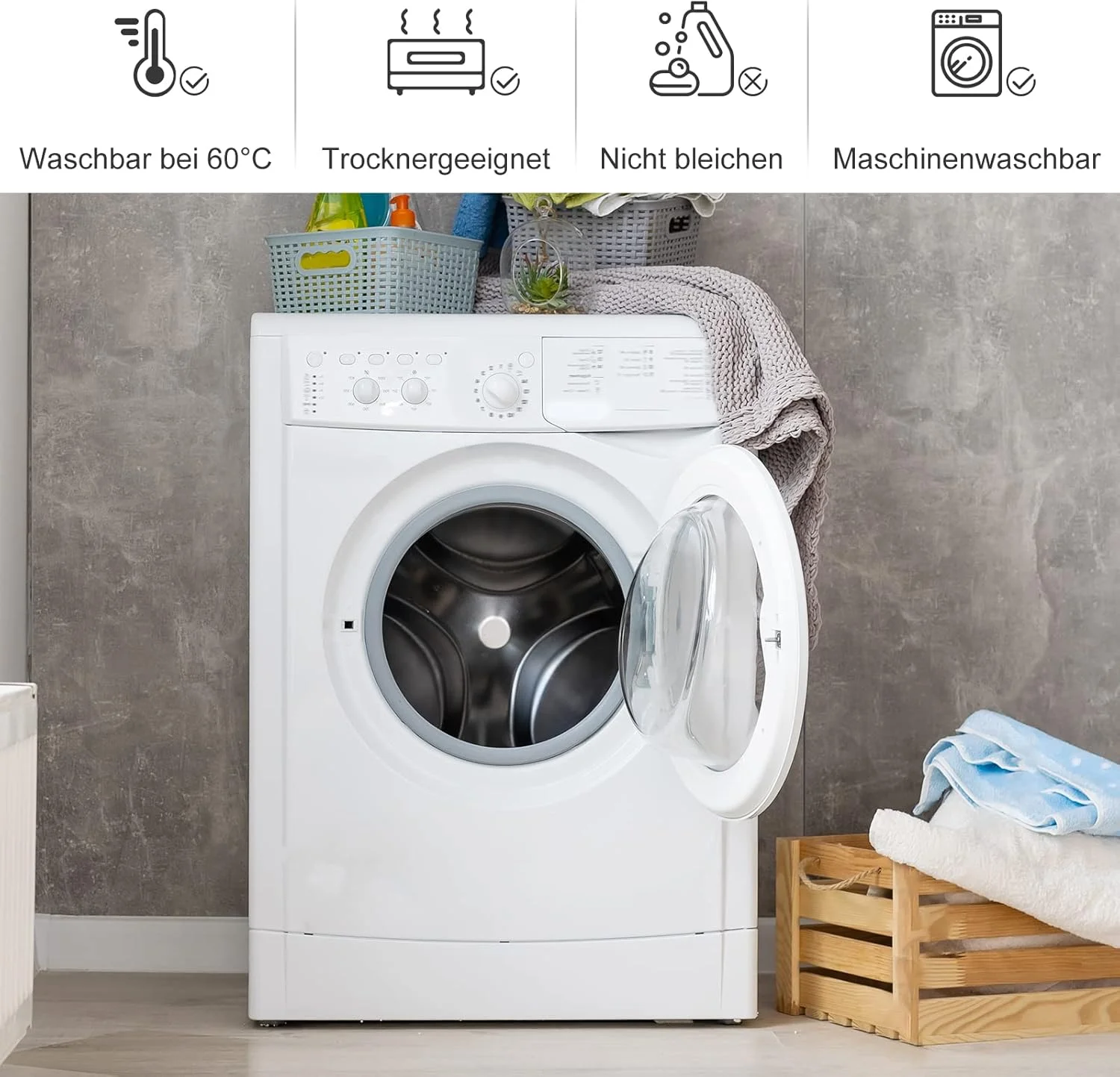 روکش کوسن رِدکی 50 در 80 سانتی متر - ست 2 عددی روبالشی - روکش کوسن میکروفایبر برای بالش، روبالشی با بستن زبانه ای، روکش بالش 50 در 80 سانتی متر - سفید