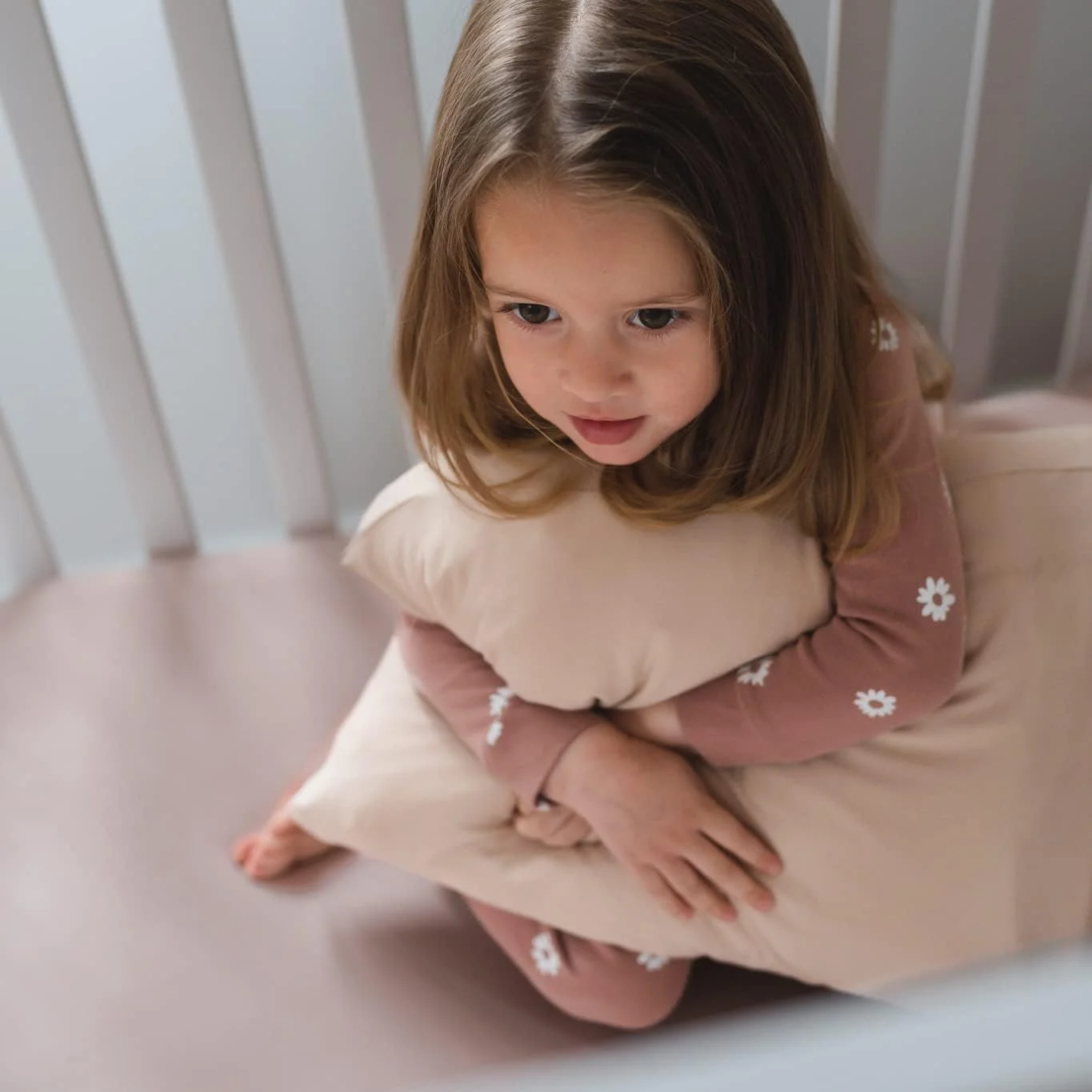 Pobibaby - بسته 2 عددی روبالشتی ممتاز کودک نوپا - بافتنی جرسی فوق العاده نرم - روبالشتی تخت نوزاد و کودک، روکش بالش مسافرتی (بژ صورتی)