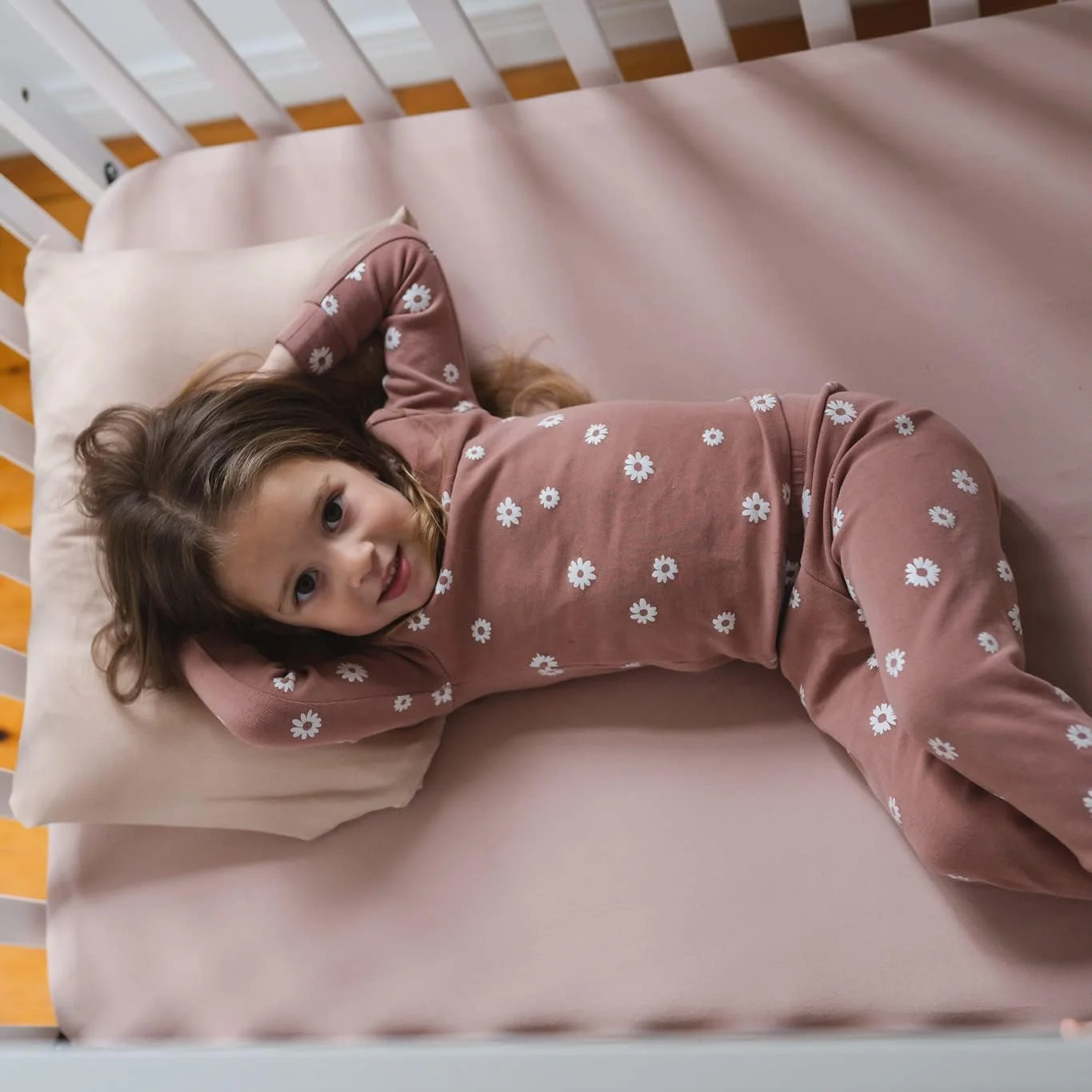 Pobibaby - بسته 2 عددی روبالشتی ممتاز کودک نوپا - بافتنی جرسی فوق العاده نرم - روبالشتی تخت نوزاد و کودک، روکش بالش مسافرتی (بژ صورتی)