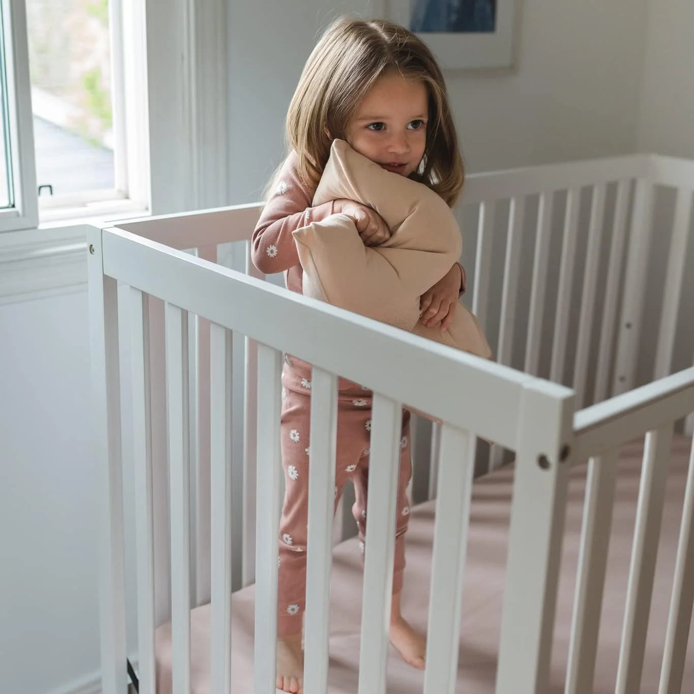Pobibaby - بسته 2 عددی روبالشتی ممتاز کودک نوپا - بافتنی جرسی فوق العاده نرم - روبالشتی تخت نوزاد و کودک، روکش بالش مسافرتی (بژ صورتی)