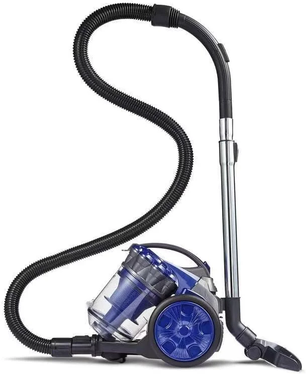 جاروبرقی سطلی HCWWF مدل 2 در 1 با توان 700 وات، شامل برس توربو مخصوص حیوانات خانگی و ابزار شکاف، فیلتر HEPA، آبی، ظرفیت 2 لیتر