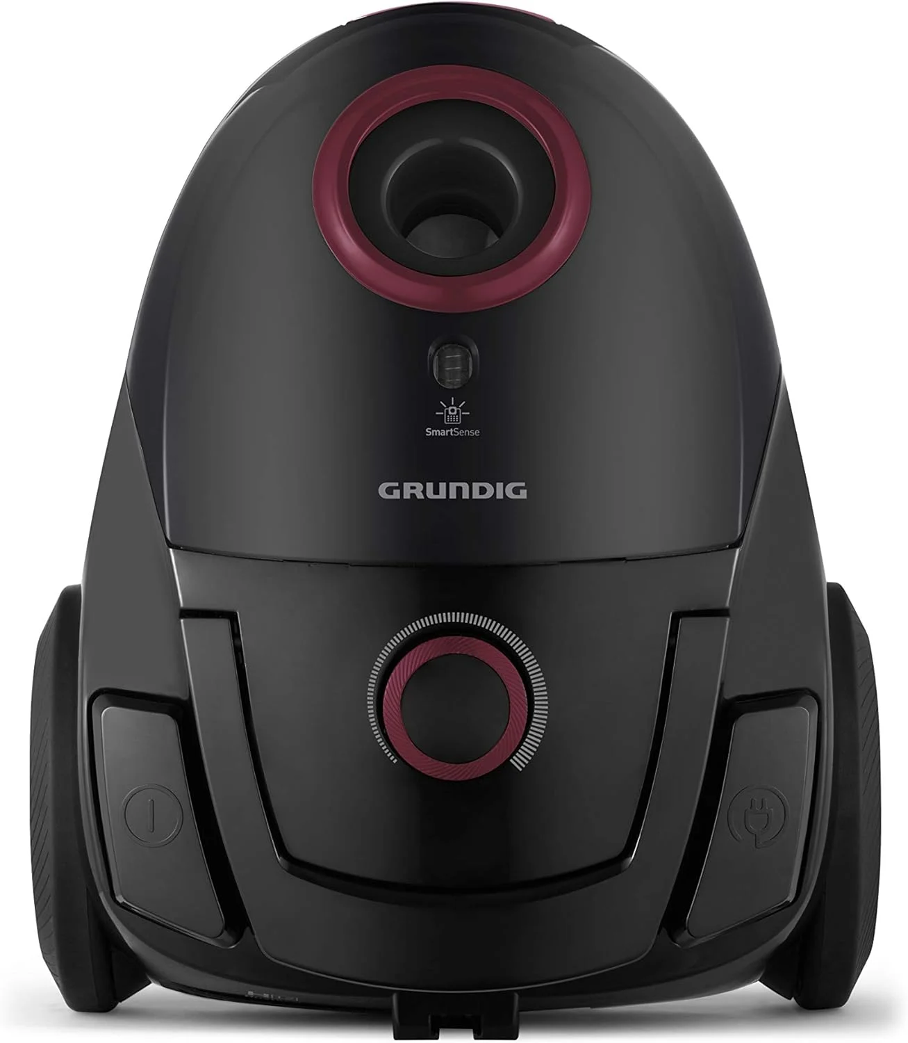 جاروبرقی کیسه ای گروندینگ مدل VCC 3850 A با توان 800 وات و ظرفیت 2.1 لیتر، جنس لوله: کروم، مشکی/قرمز