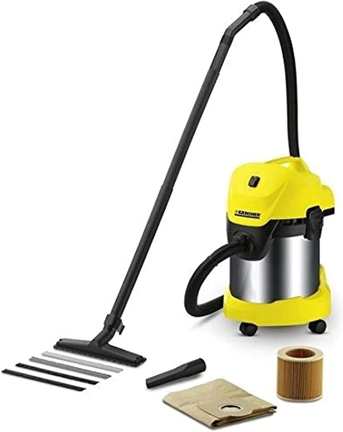 جاروبرقی سطلی استیل کارچر مدل WD3.300M - 1400 وات، 1.629-650.0