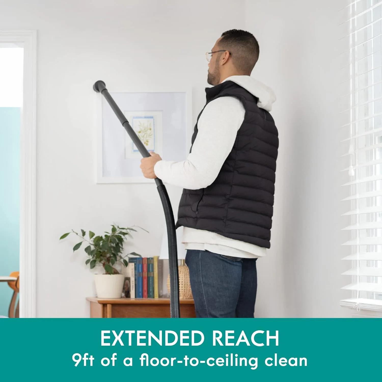 جاروبرقی سطلی کیسه ای کنمور KW3010 با ظرفیت 3 گالن، سبک و با راندمان بالا به همراه 3 ابزار تمیزکاری و فیلتر قابل شستشو مناسب برای منزل، کف سخت، فرش، موی حیوانات خانگی، مشکی + خشک