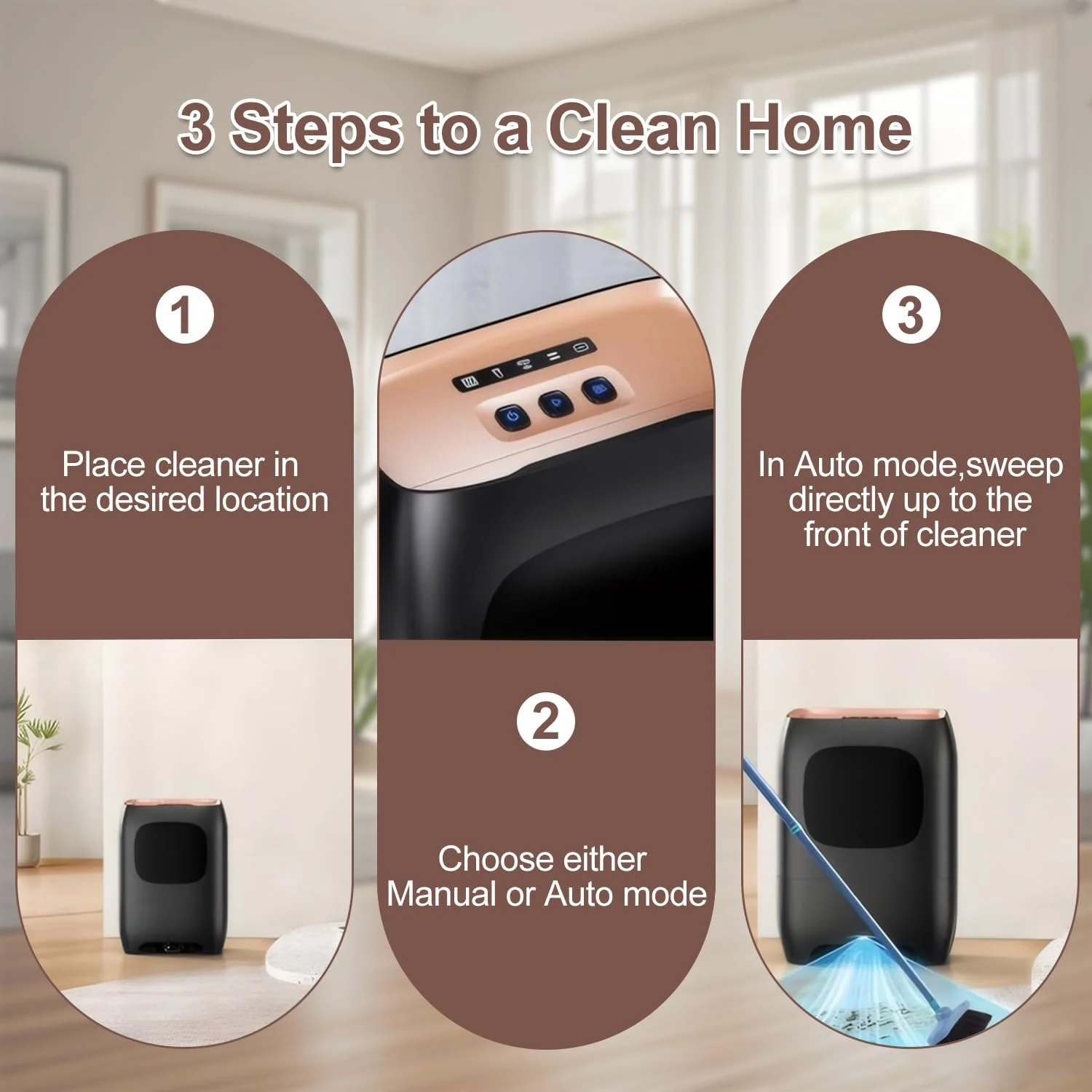 جاروبرقی سطلی اتوماتیک KAIGITE با نازل، مخزن 7 لیتری، جاروبرقی چند حالته برای تمیز کردن موی حیوانات خانگی، آشغال غذا، آشپزخانه و سالن جاروبرقی سطلی اتوماتیک KAIGITE با نازل، مخزن 7 لیتری، جاروبرقی چند حالته برای تمیز کردن موی حیوانات خانگی، آشغال غذا، آشپزخانه و سالن