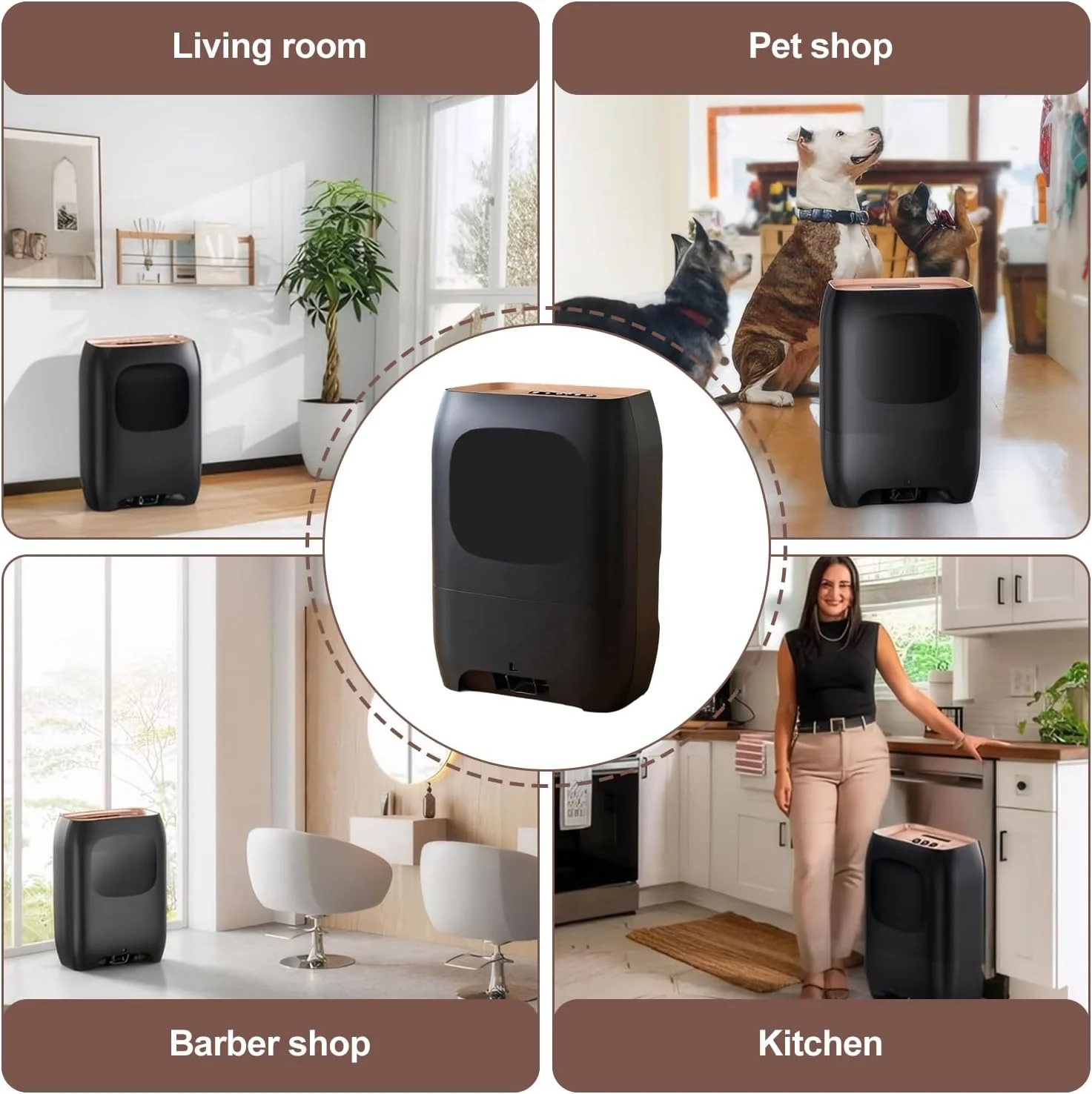 جاروبرقی سطلی اتوماتیک KAIGITE با نازل، مخزن 7 لیتری، جاروبرقی چند حالته برای تمیز کردن موی حیوانات خانگی، آشغال غذا، آشپزخانه و سالن جاروبرقی سطلی اتوماتیک KAIGITE با نازل، مخزن 7 لیتری، جاروبرقی چند حالته برای تمیز کردن موی حیوانات خانگی، آشغال غذا، آشپزخانه و سالن