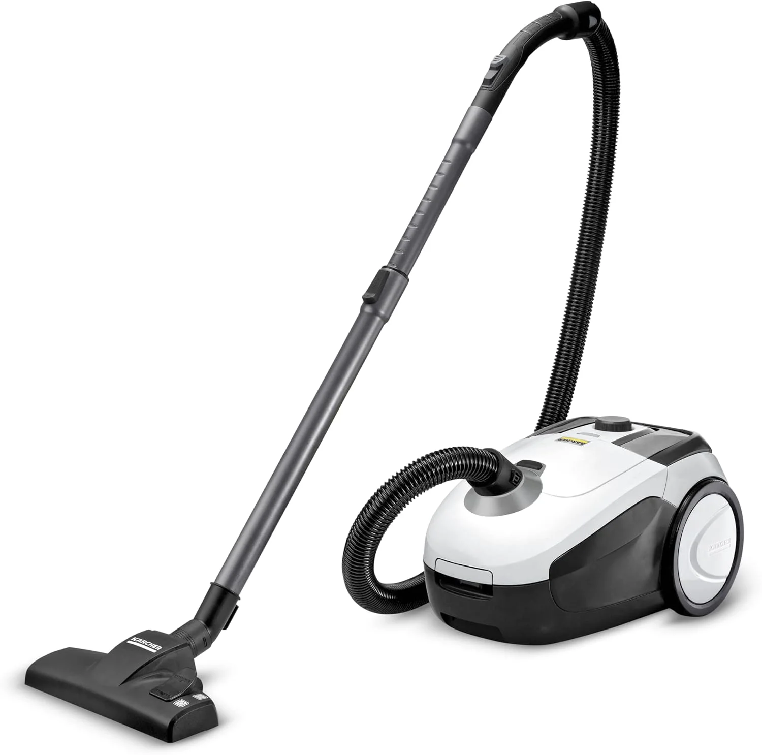 جاروبرقی کارچر VC 2 - جاروبرقی کیسه ای استوانه ای جمع و جور برای خانه ها، قدرتمند و آسان برای استفاده