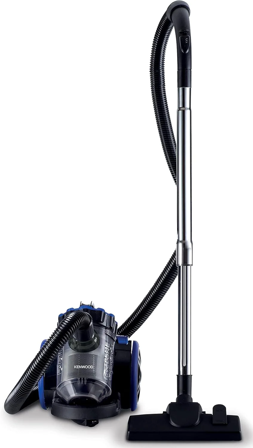 Kenwood Vacuum Cleaner 1800W Multi Cyclonic Bagless Canister 2L With 4.5M Cable, Ultra Compact, Surface, Anti Bacteria, Pet Care For Home & Office Vbp50.000Bb Black/Blue Kenwood Vacuum Cleaner 1800W Multi Cyclonic Bagless Canister 2L With 4.5M Cable, Ultra Compact, Surface, Anti Bacteria, Pet Care For Home & Office Vbp50.000Bb Black/Blue