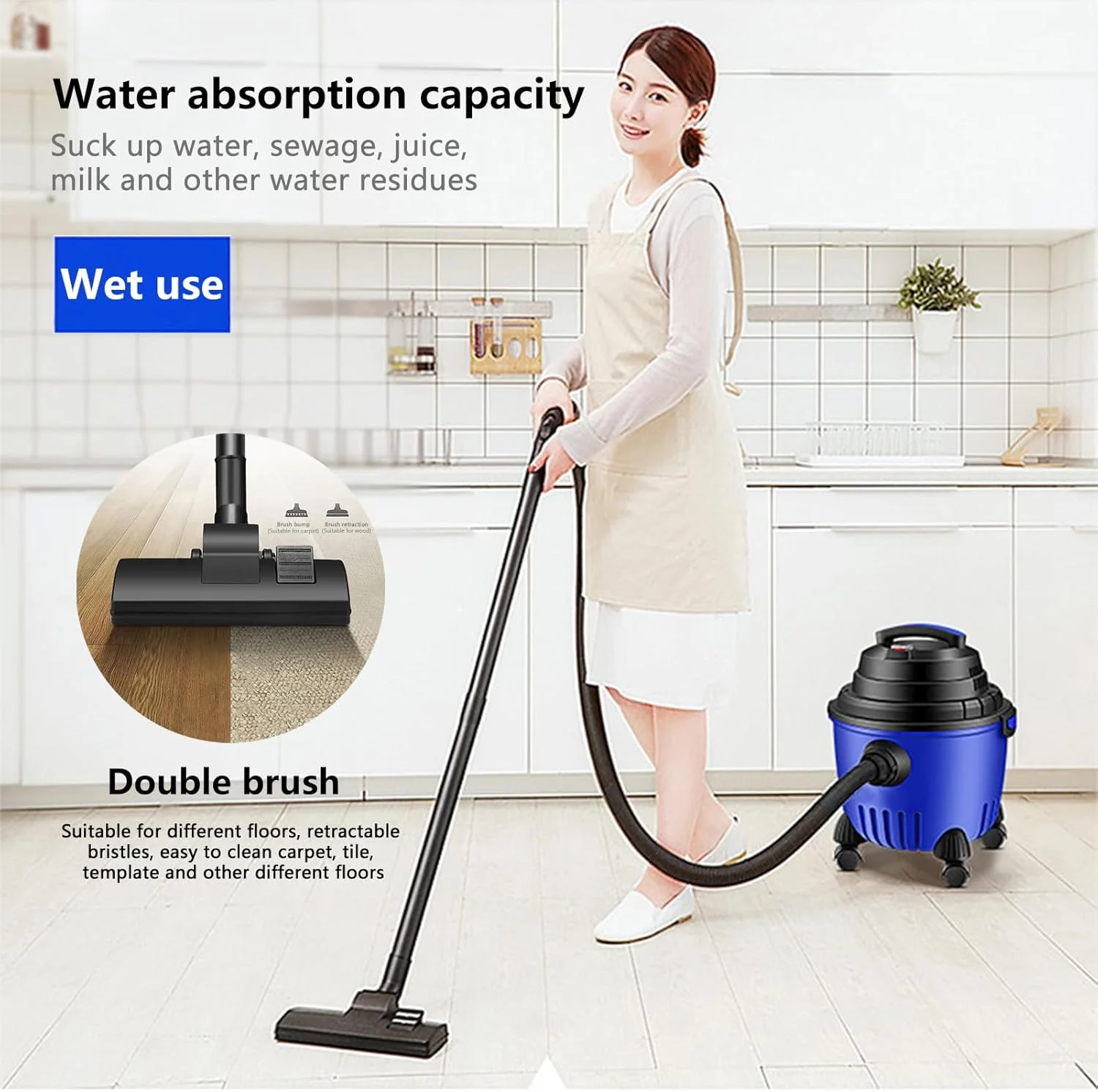 جاروبرقی آب و خاک اینگونار، مخزن 20 لیتری، تمیزکاری چند منظوره منزل، مکش قدرتمند، لوازم جانبی متنوع جاروبرقی آب و خاک اینگونار، مخزن 20 لیتری، تمیزکاری چند منظوره منزل، مکش قدرتمند، لوازم جانبی متنوع