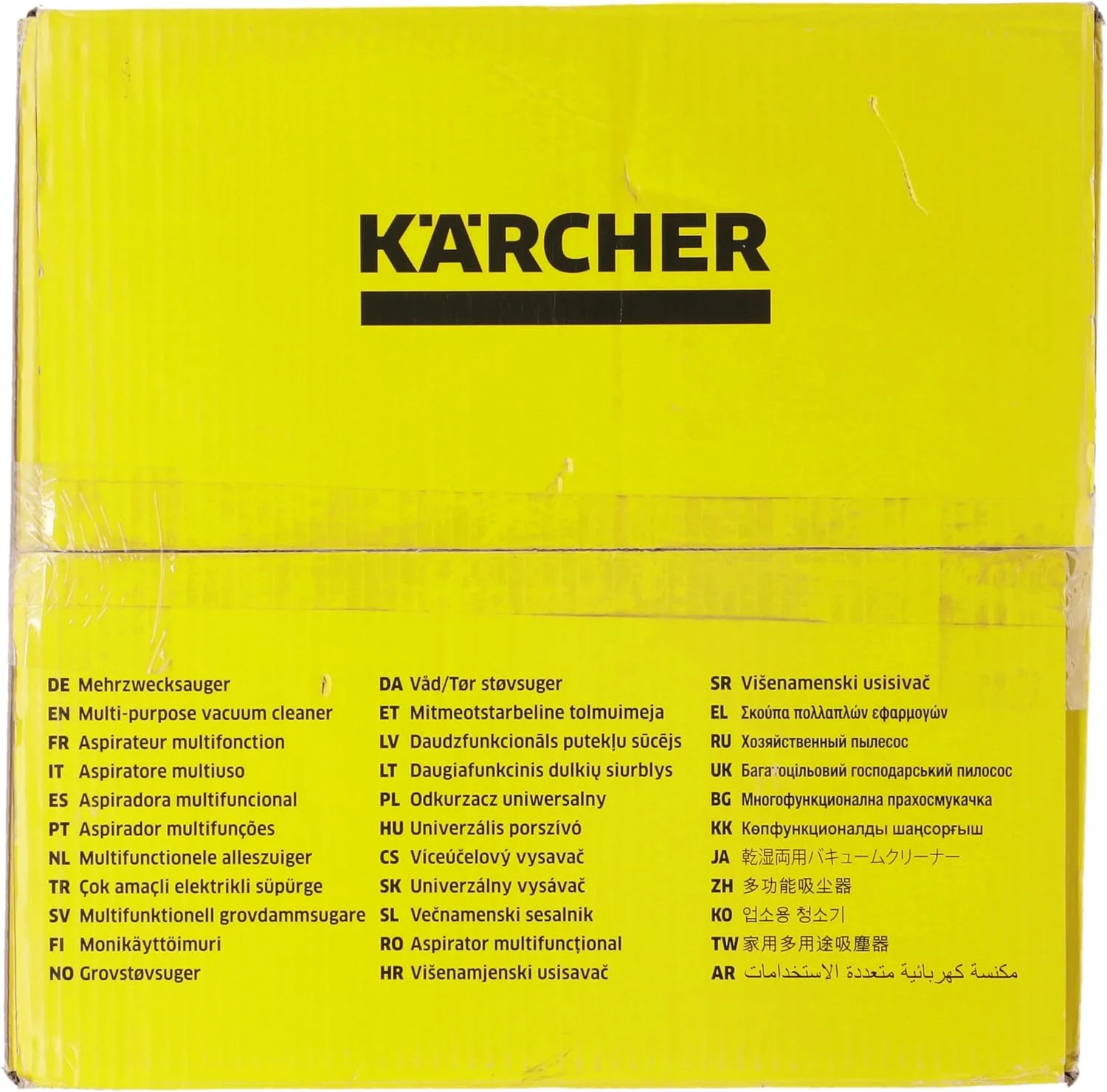 جاروبرقی آب و خاک کارچر مدل WD 5 P V-25/5/22 1.628-306.0 با توان 1100 وات و مخزن 25 لیتری به همراه دمنده برگ جاروبرقی آب و خاک کارچر مدل WD 5 P V-25/5/22 1.628-306.0 با توان 1100 وات و مخزن 25 لیتری به همراه دمنده برگ