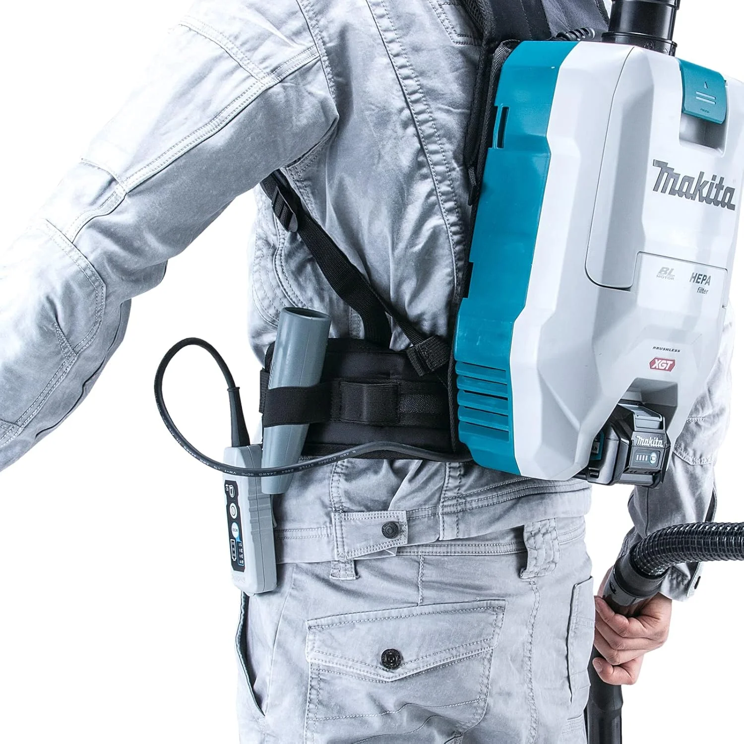 جاروبرقی پشتی شارژی ماکیتا مدل VC008GZ02 40V Max Li-ion XGT Brushless - بدون باتری و شارژر