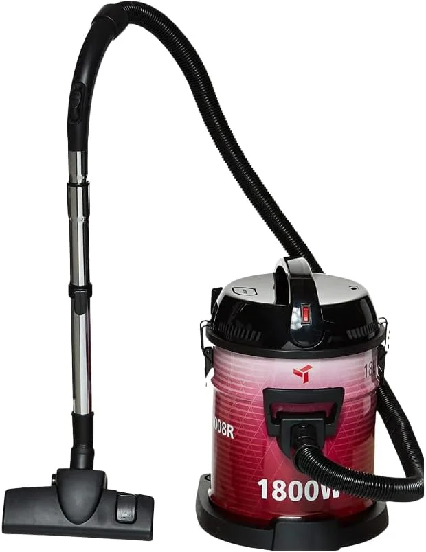 جاروبرقی سطلی مباشی با ظرفیت 18 لیتر، عملکرد دمنده و بدنه آهنی قوی - قرمز (DVC1008R) (1800 وات) جاروبرقی سطلی مباشی با ظرفیت 18 لیتر، عملکرد دمنده و بدنه آهنی قوی - قرمز (DVC1008R) (1800 وات)