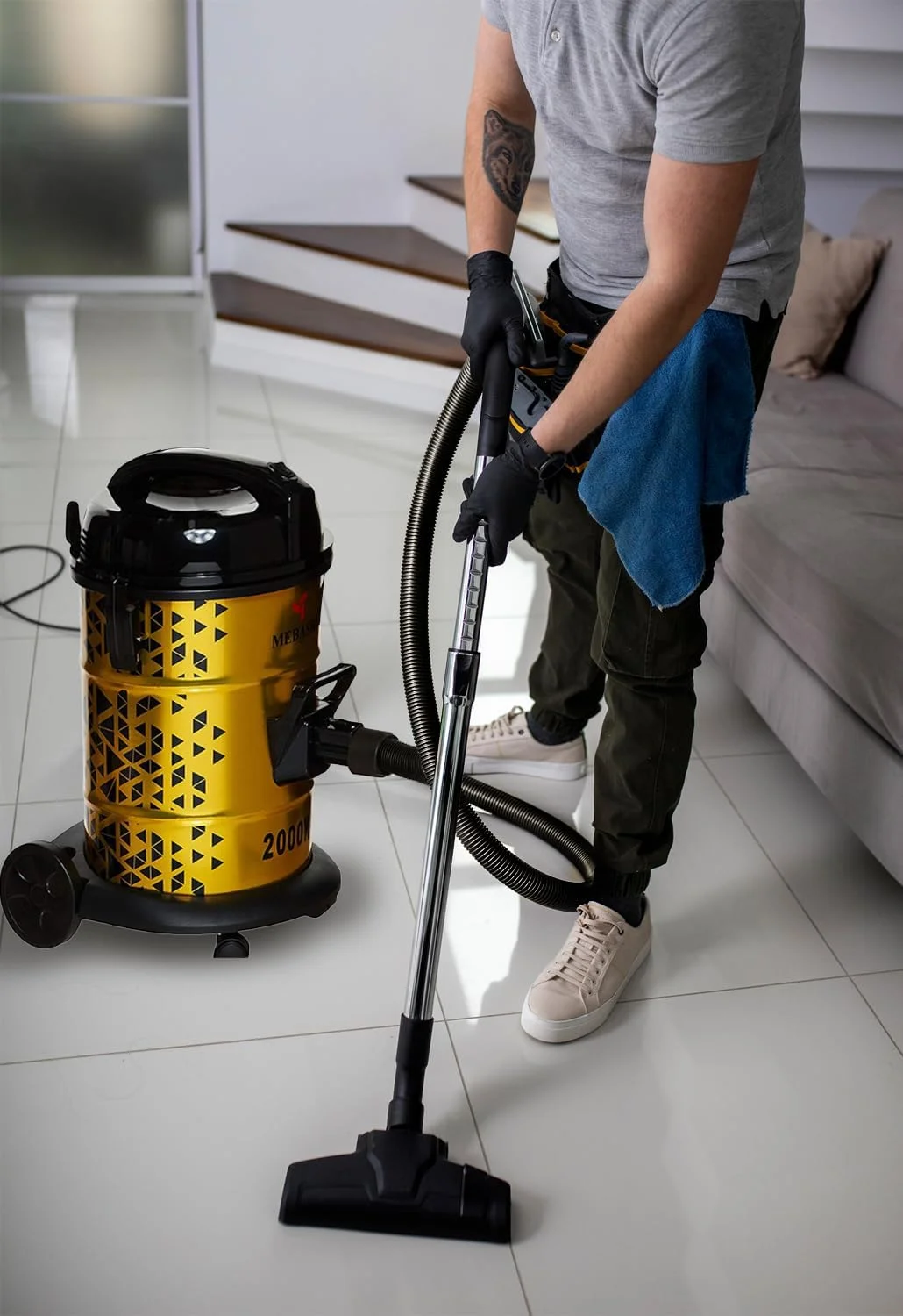 جاروبرقی سطلی مباشی با ظرفیت 25 لیتر، راندمان بالا و سطح صدای پایین - زرد (جاروبرقی سطلی DVC1010) (2000 وات) جاروبرقی سطلی مباشی با ظرفیت 25 لیتر، راندمان بالا و سطح صدای پایین - زرد (جاروبرقی سطلی DVC1010) (2000 وات)