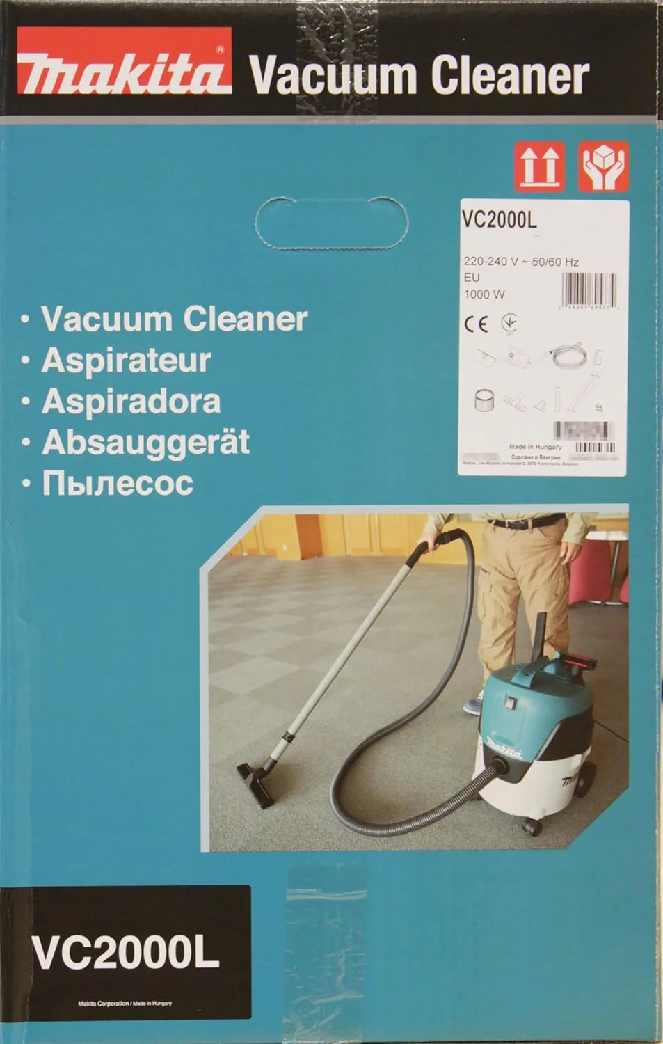 جاروبرقی Makita VC2000L، ظرفیت 20 لیتر